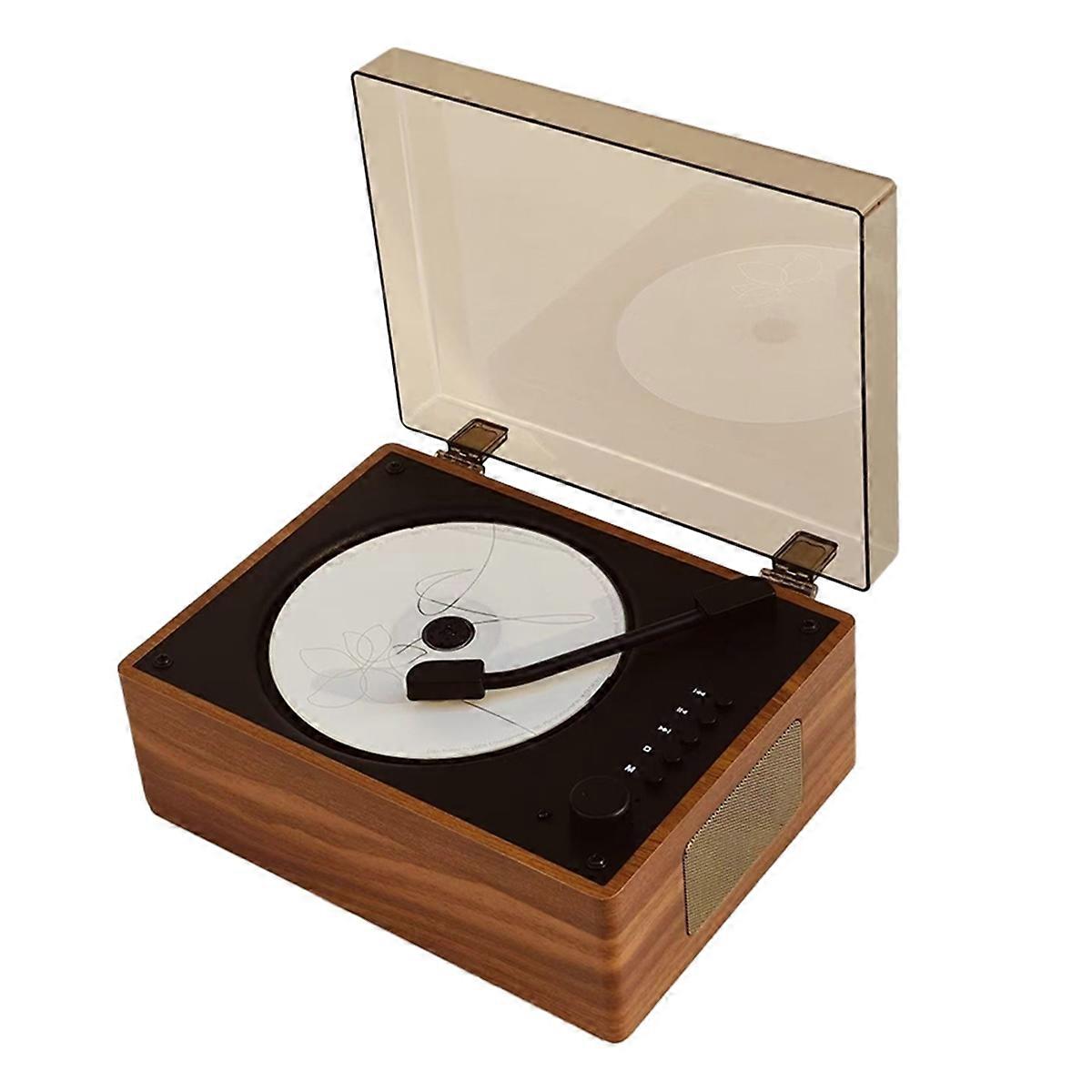 Retro CD Player Reîncărcabil Suport CD BT USB 3.5mm AUX CD Player Portabil Compatibil Bluetooth 5.0