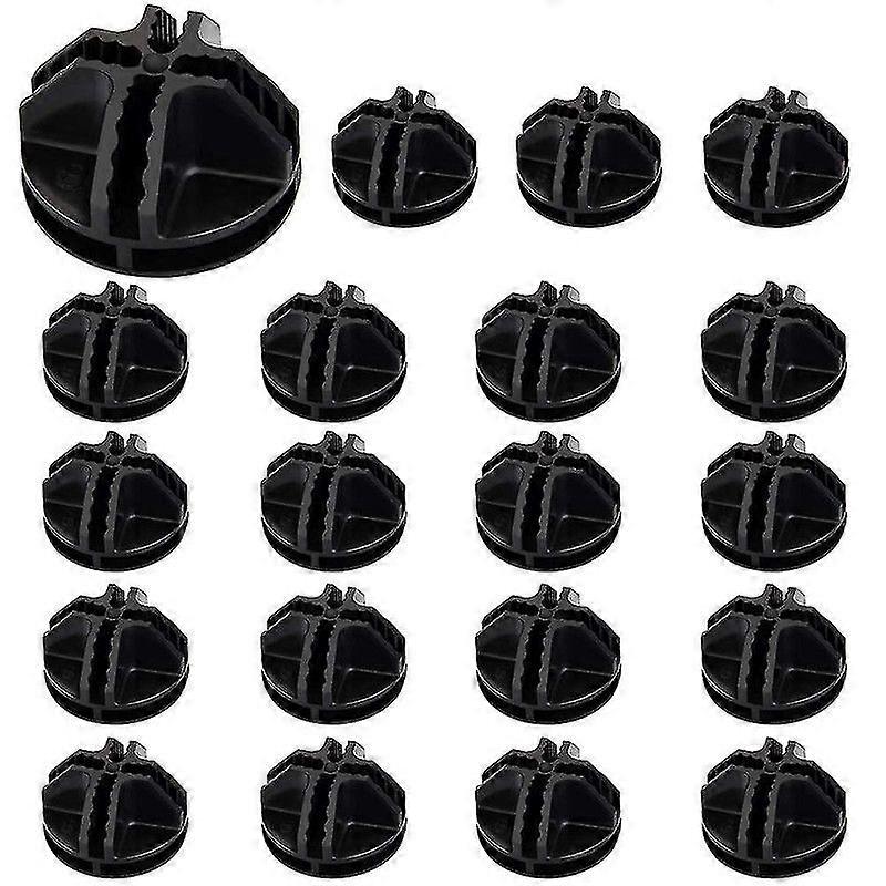 20pcs Wire Cube Plastic Connectors Black Interlocking Plastic Connector Modular Organizer Clasp Buckle Clip For Cube