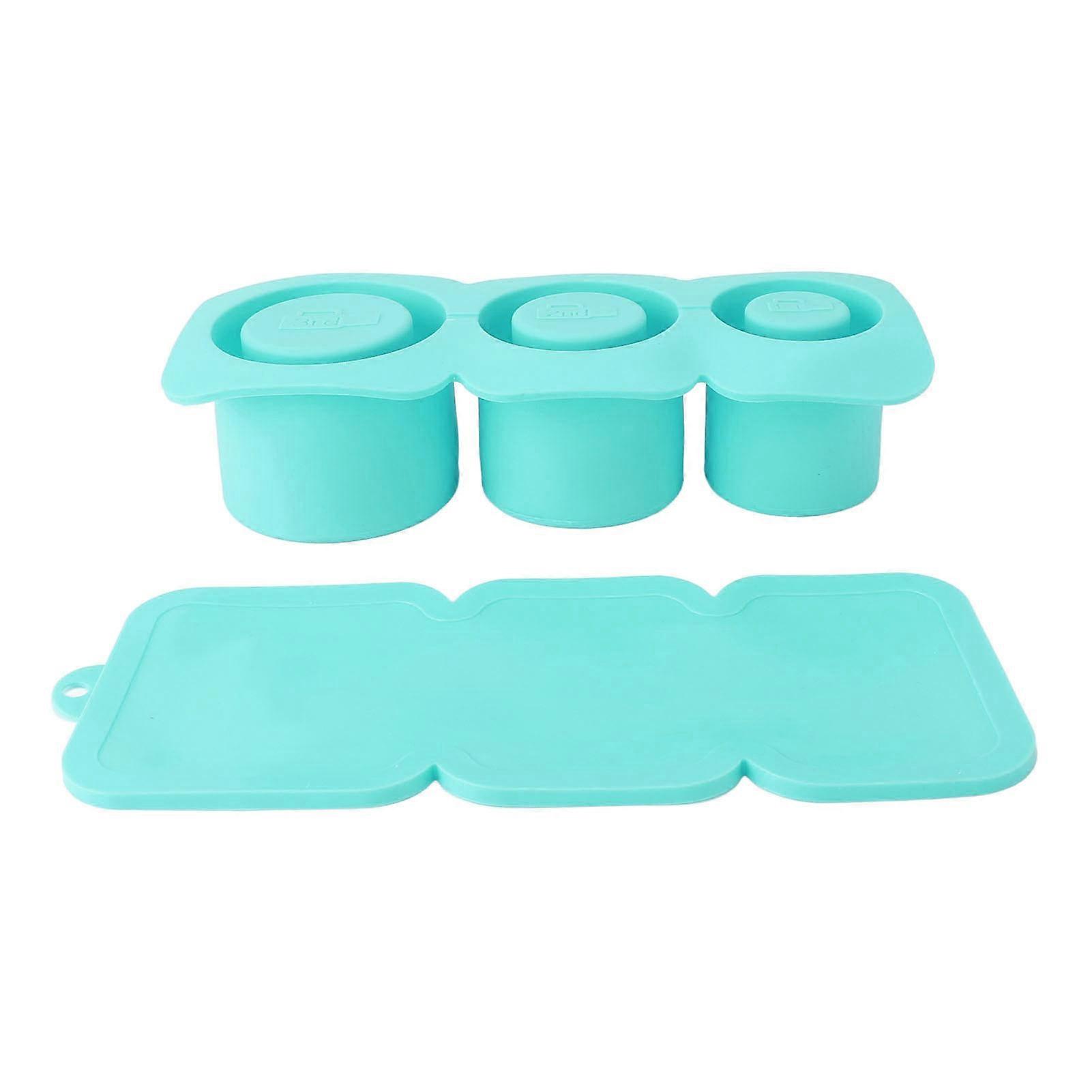 Ice Cube Trays for Tumblers, 3 Sizes, Dishwasher Safe, Easy Release, Silicone, for 30 oz and 40 oz Tumblers, for Freezer, Juice, Whiskey, Green