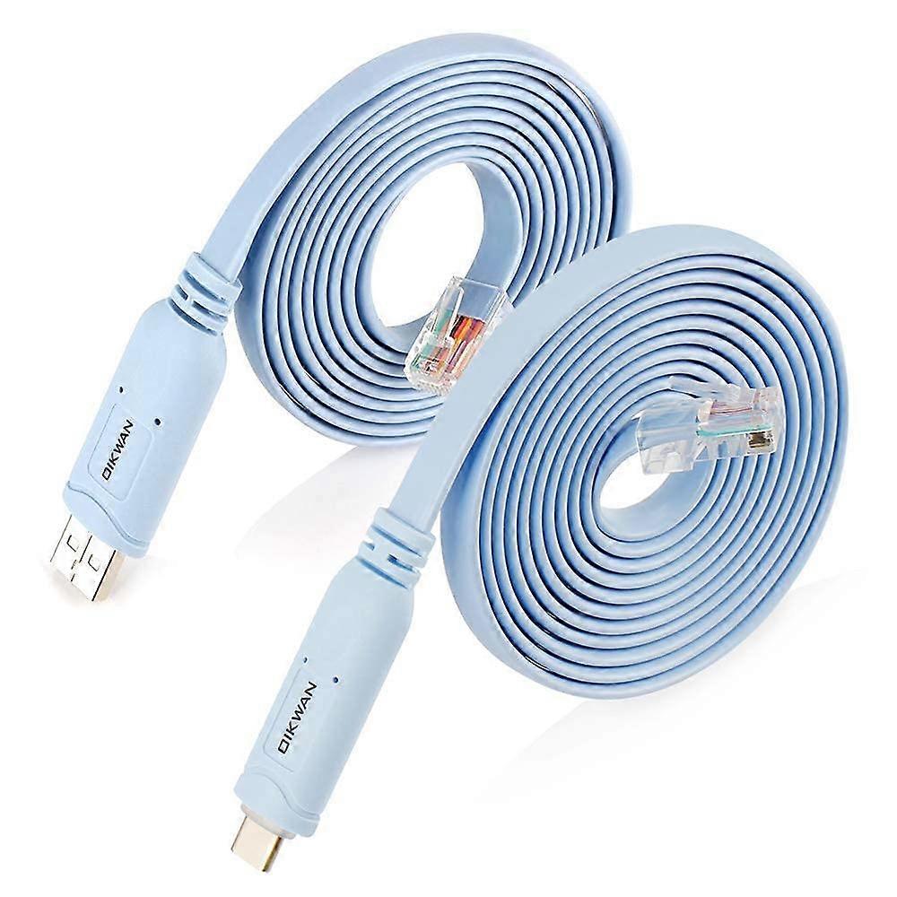 USB and USB C to RJ45 Cisco Console Cable for Cisco Routers/Switches 6FT