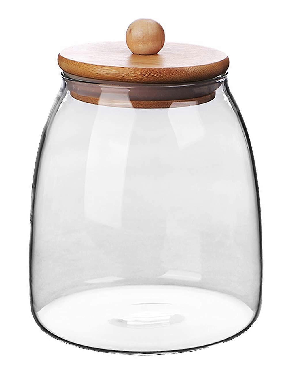 Glass food storage containers for candy dishes and spice jars