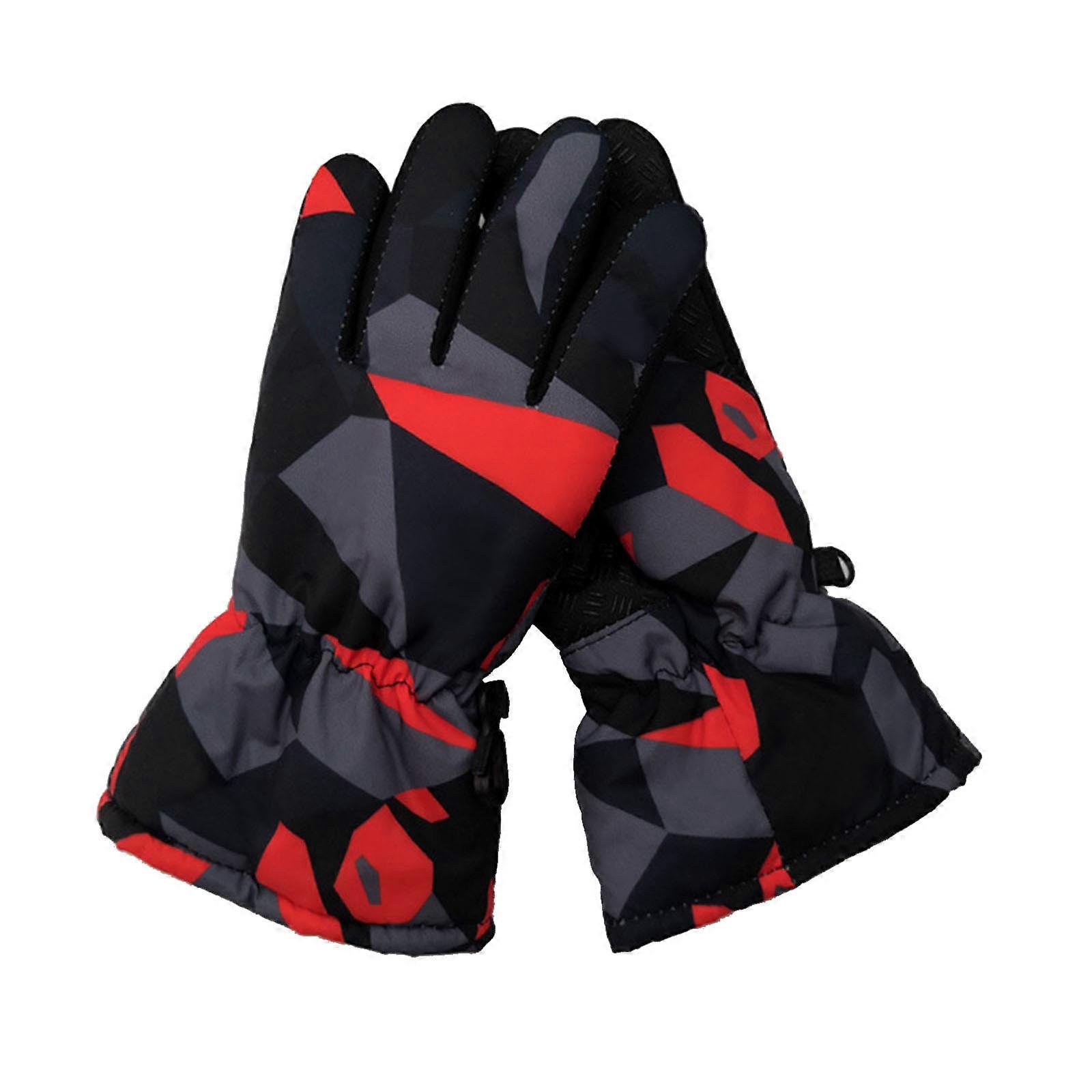 Gants De Ski Enfants Imperméables - Gants Neige Chauds Doublés Polaire 4-8 Ans