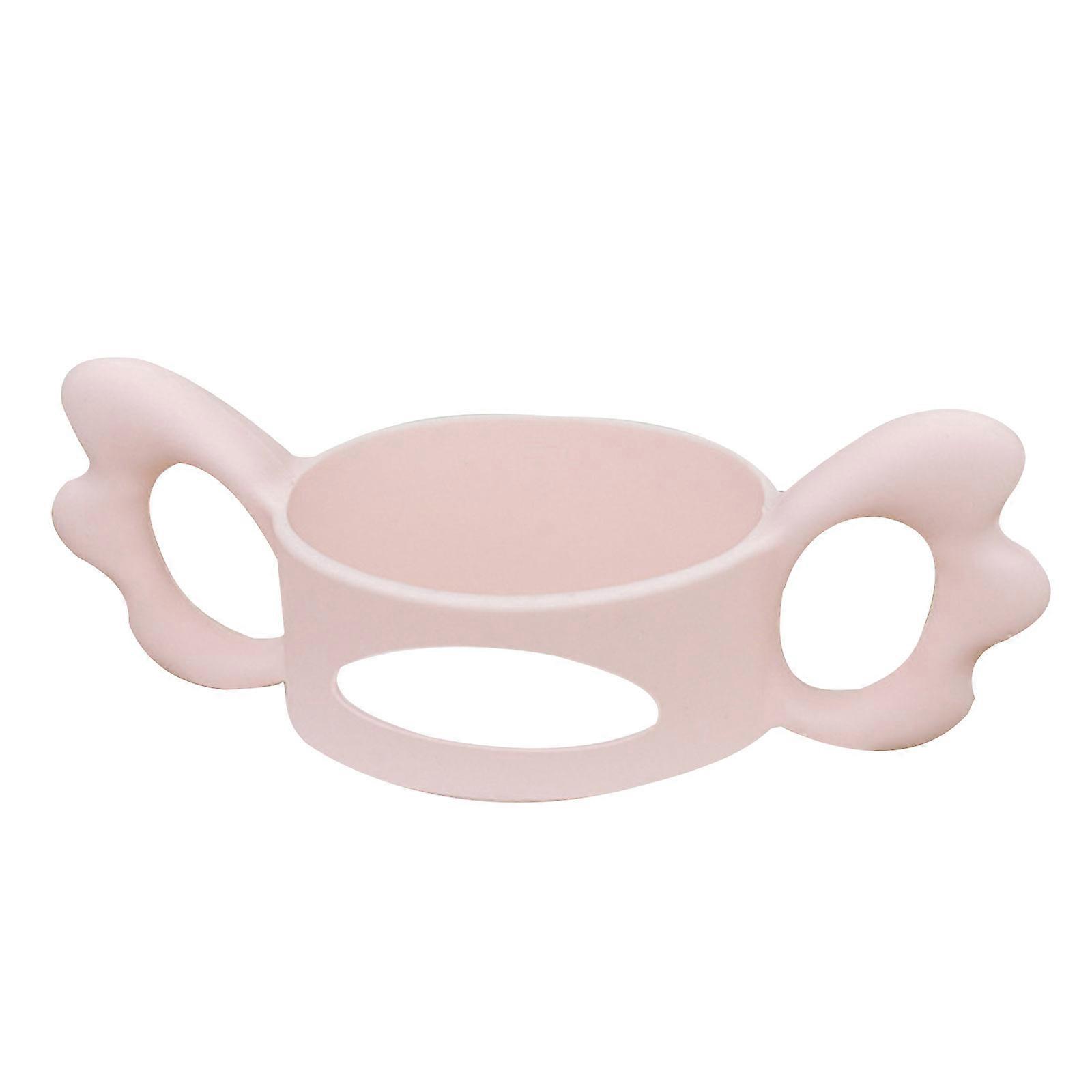Baby Flaschentrainer Easy Grip Silikon Griffe Halter Flaschengriff Griff Kleine Hand Griff Hellrosa