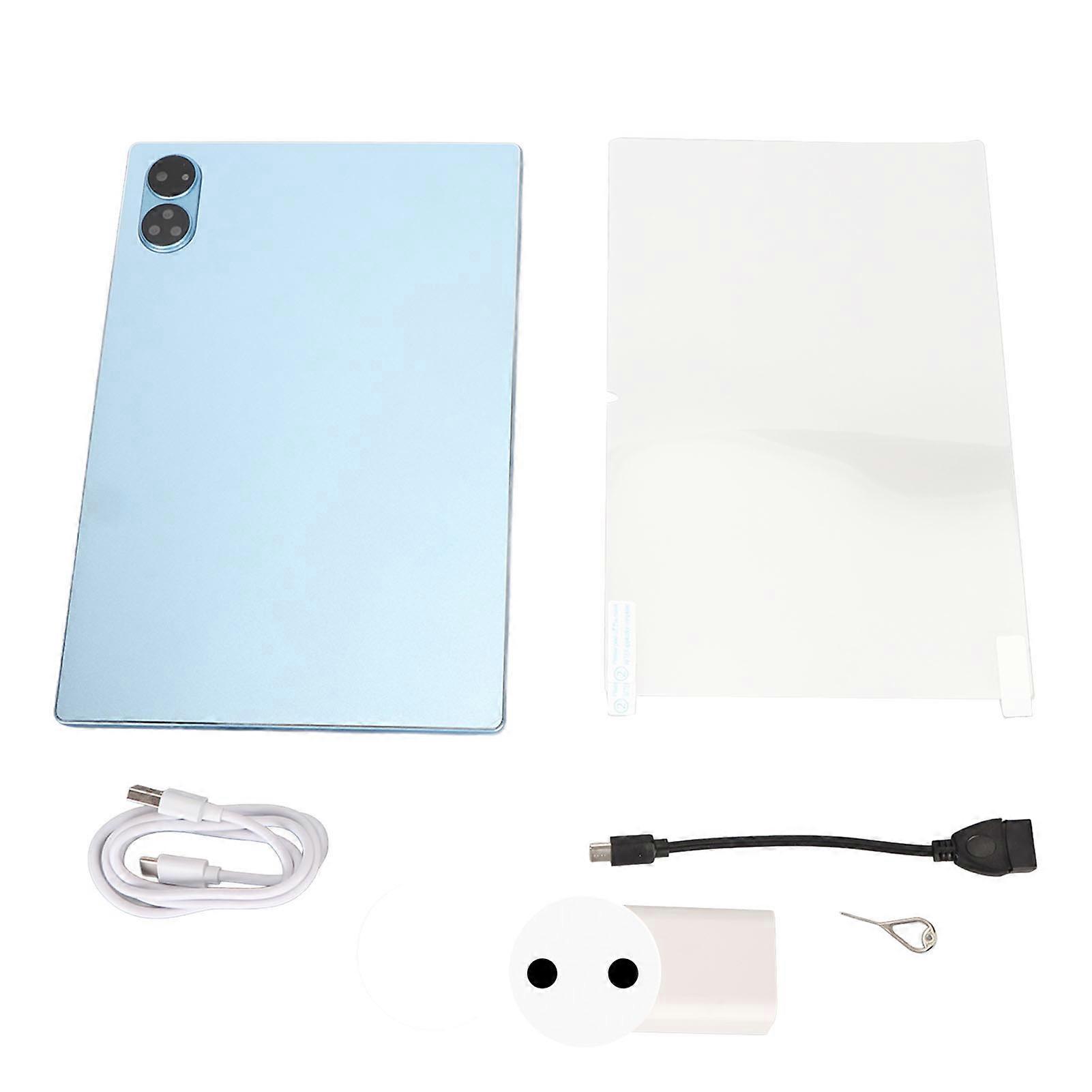 10.1 Inch Tablet Android 12 8 Core CPU 8GB RAM 128GB Storage Dual Camera Bluetooth 5.0