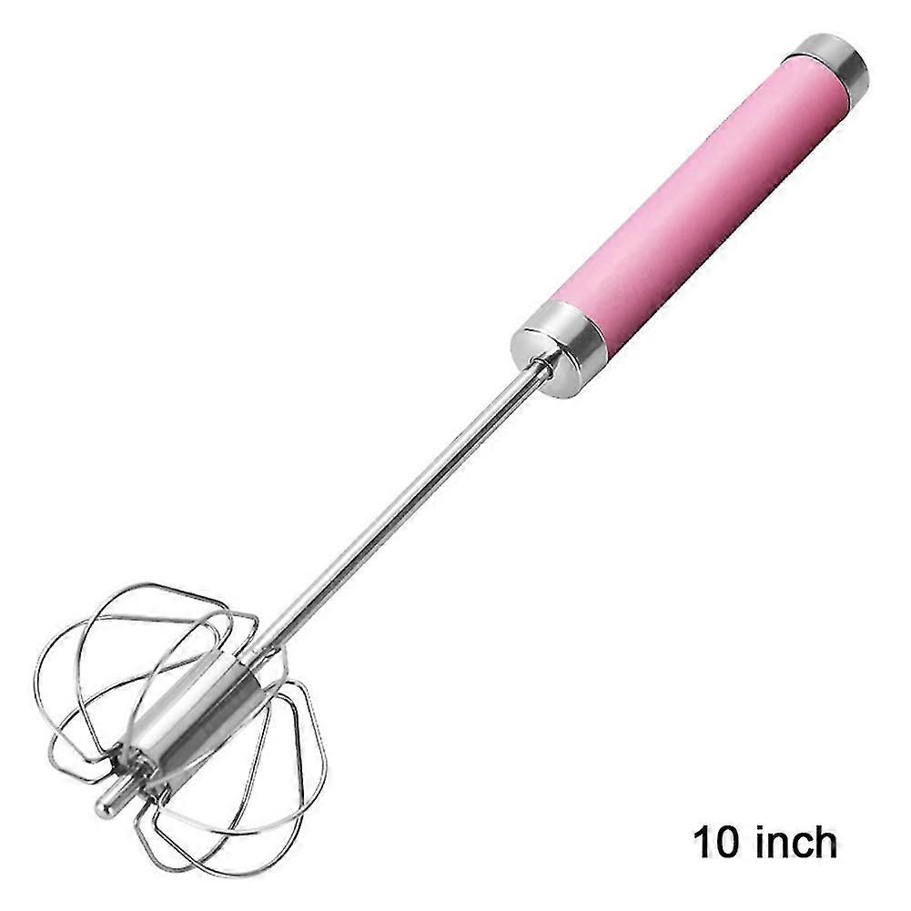 Stainless Steel Egg Cream Push-type Whisk Non-slip Practical Food Mixer For Baking