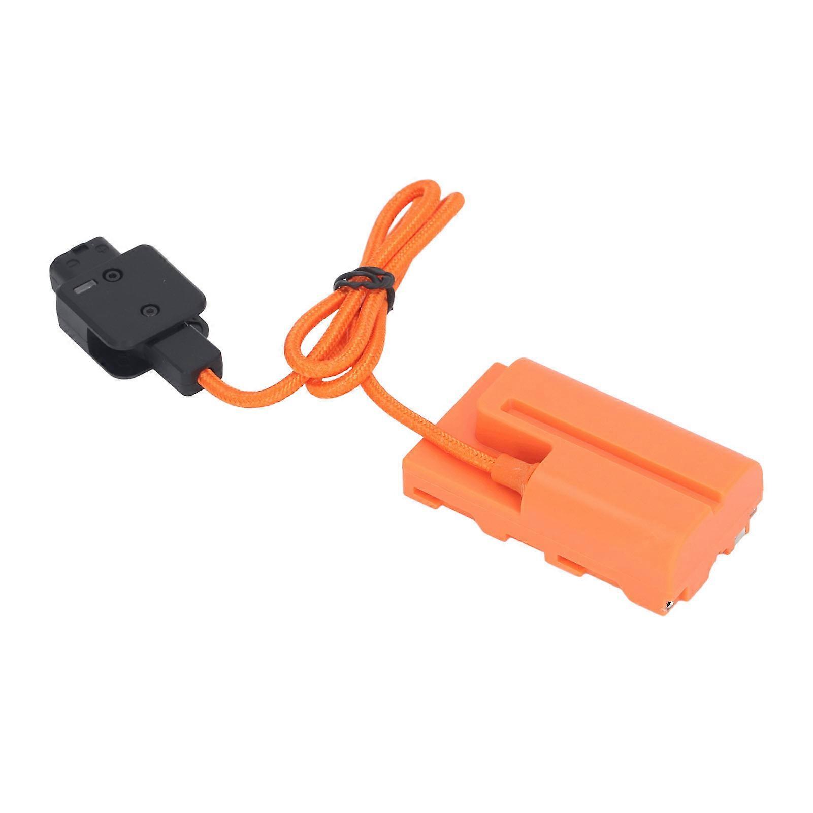 D Tap to NP F550 F570 F970 Dummy Battery DC Coupler for Camera Monitor LED Light Continuous Power Supply