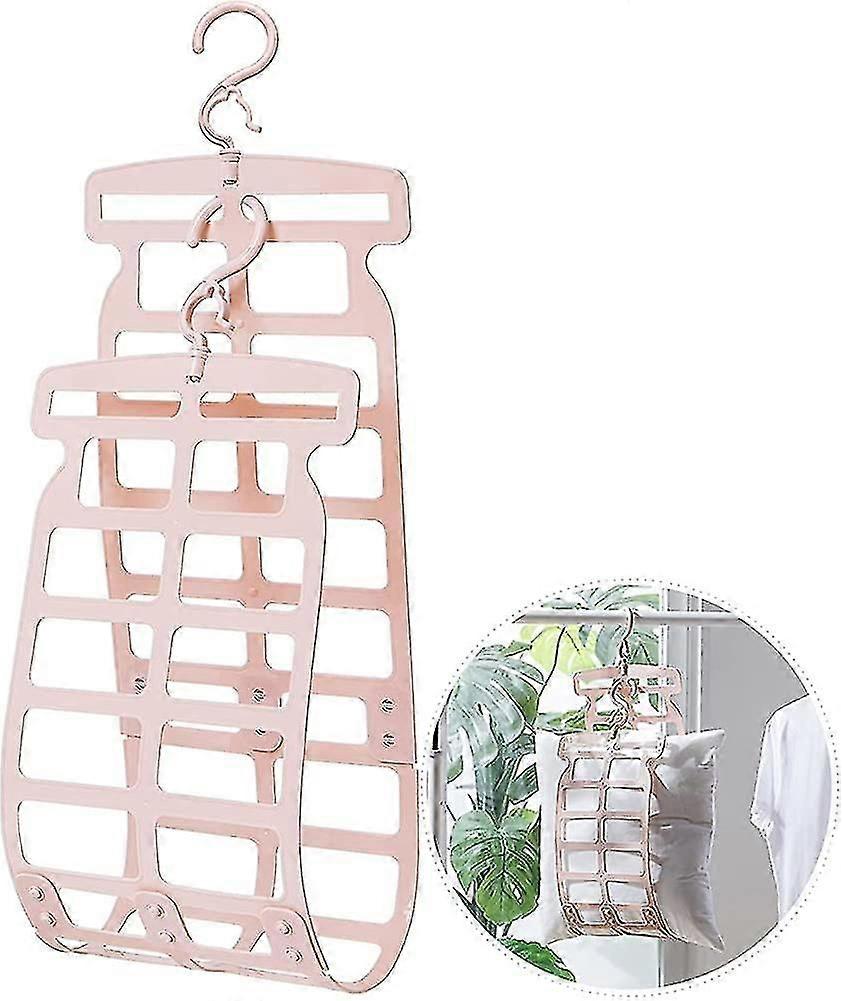 Adjustable Hair Dryer, Plastic Double Hook Pillow Drying Rack, Plush Doll Drying