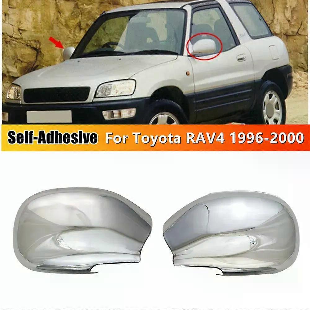 トヨタRAV4 1996 1997 1998 1999 2000車クロームバックミラーサイドミラーカバーウィングキャップエクステリアドアハウジングシェルABSトリム