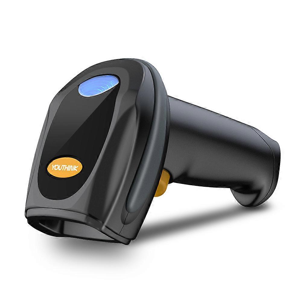 2.4GHz Wireless Barcode Scanner with USB Receiver, Hand Held Barcode Reader Compatible with And