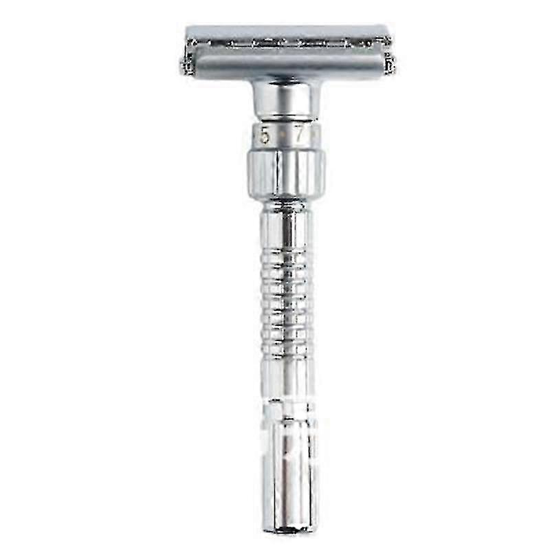 Classic Adjustable Double Edge Safety Razor for Men with Travel Case - Zinc Alloy