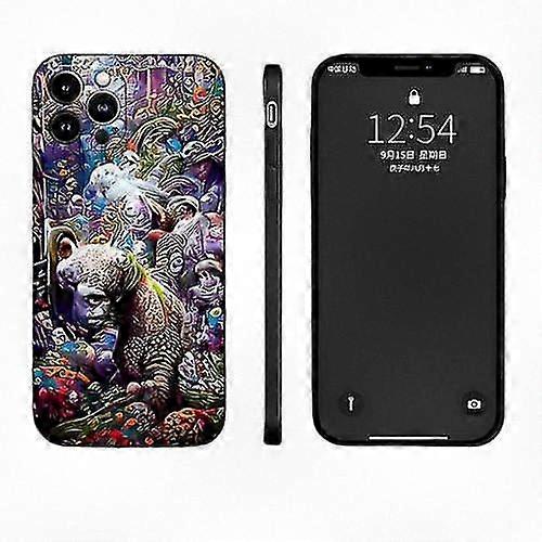 Vibrant Abstract Phone Case for Apple iPhone Models 14 Pro Max, 12, 11, 13 Mini, 6, 8, 7, 6s Plus, XR, XS, SE 2020, Premium Quality Design