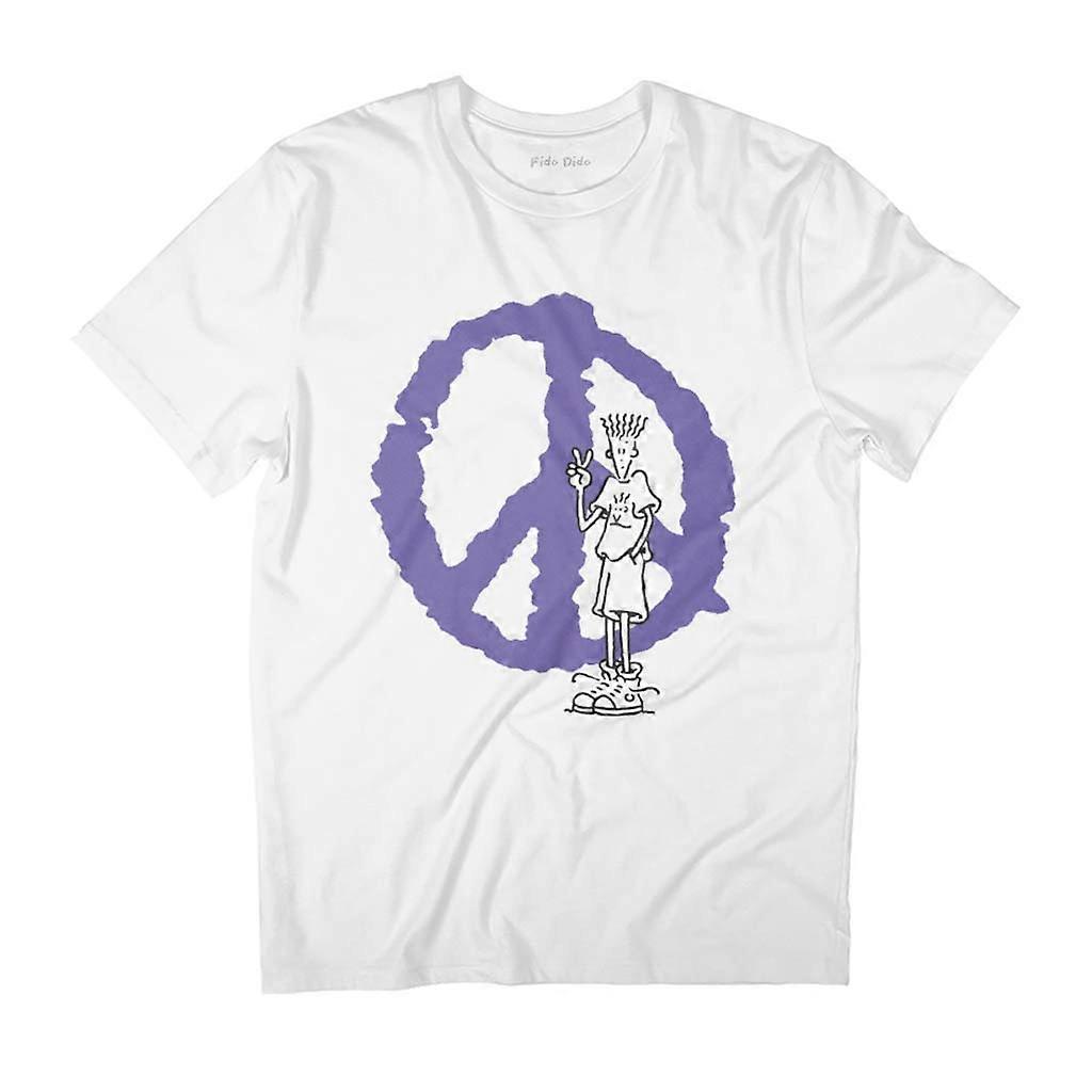 Fido Dido Large Peace Men's T-Shirt