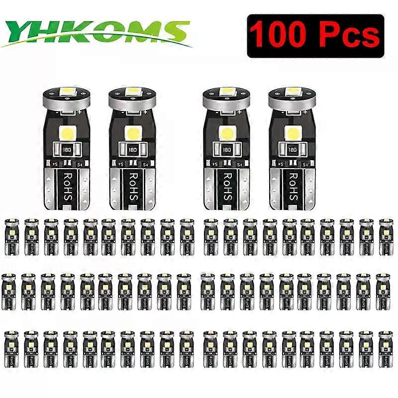 YHKOMS Led Canbus W5W Ampoules Led 168 194 6000K Blanc Signal Lampe Dôme Lecture Plaque d’Immatriculation Lumière Voiture Intérieur Lumières Auto 12V