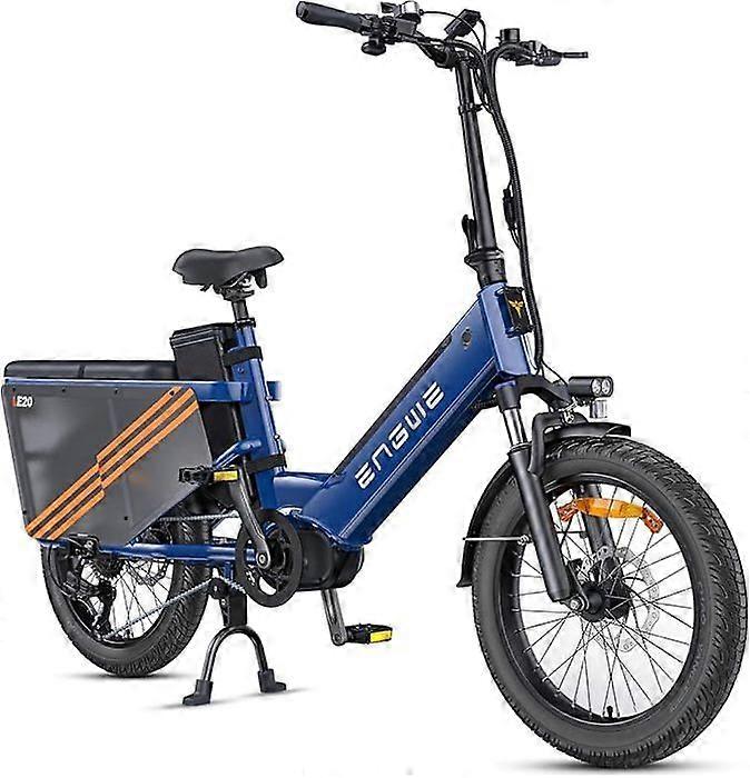 Bicicleta Elétrica - ENGWE - LE20 - 20 polegadas - 250W - 2 baterias 48V 38.2Ah - Blue Fat Bike