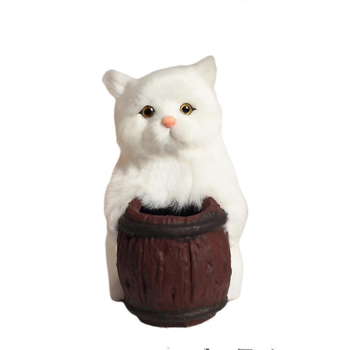 Cute  cat  pen holder student office multi-function desktop storage pen holder desktop decoration