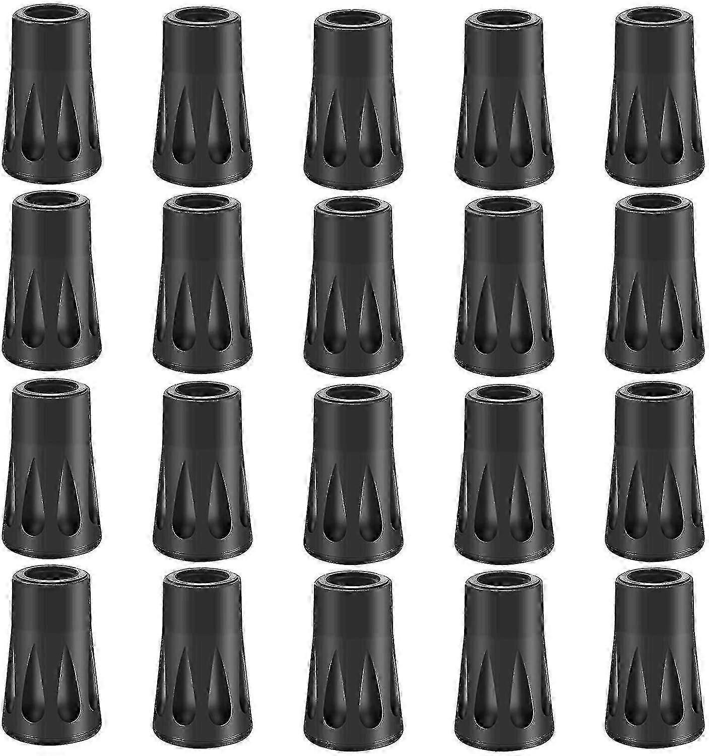 20 X Rubber Cushion Set Trekking Pole Rubber, Cushion Nordic Walking Mat, Asphalt Mat Replacement Plate