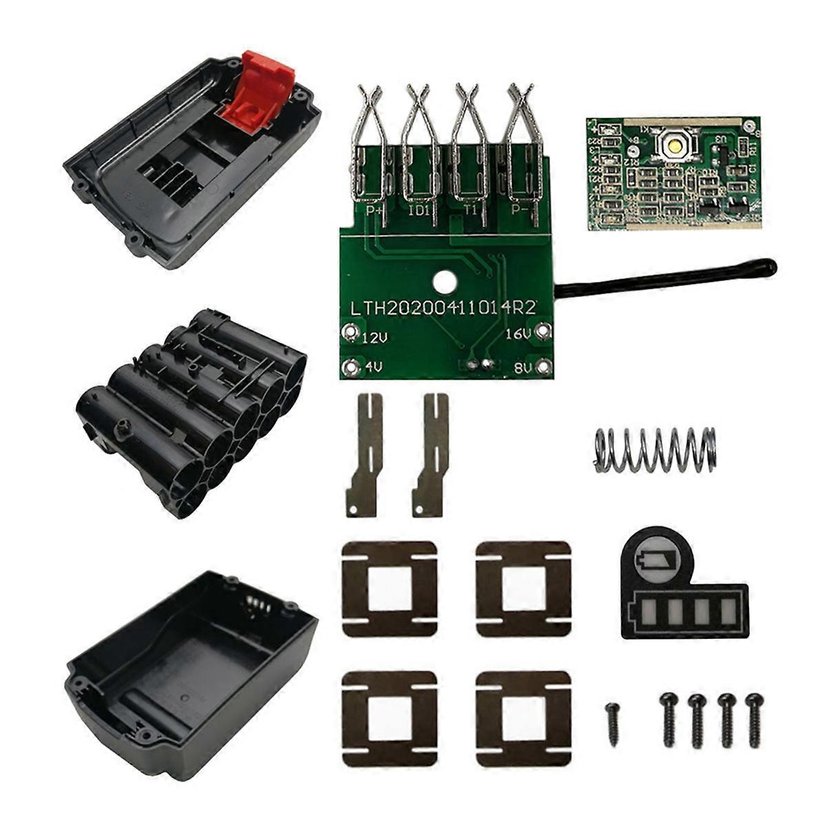 LBXR20 Li-Ion Battery Case Charging Protection Circuit Board PCB Box Shell for Black 18V 20V LBX2040