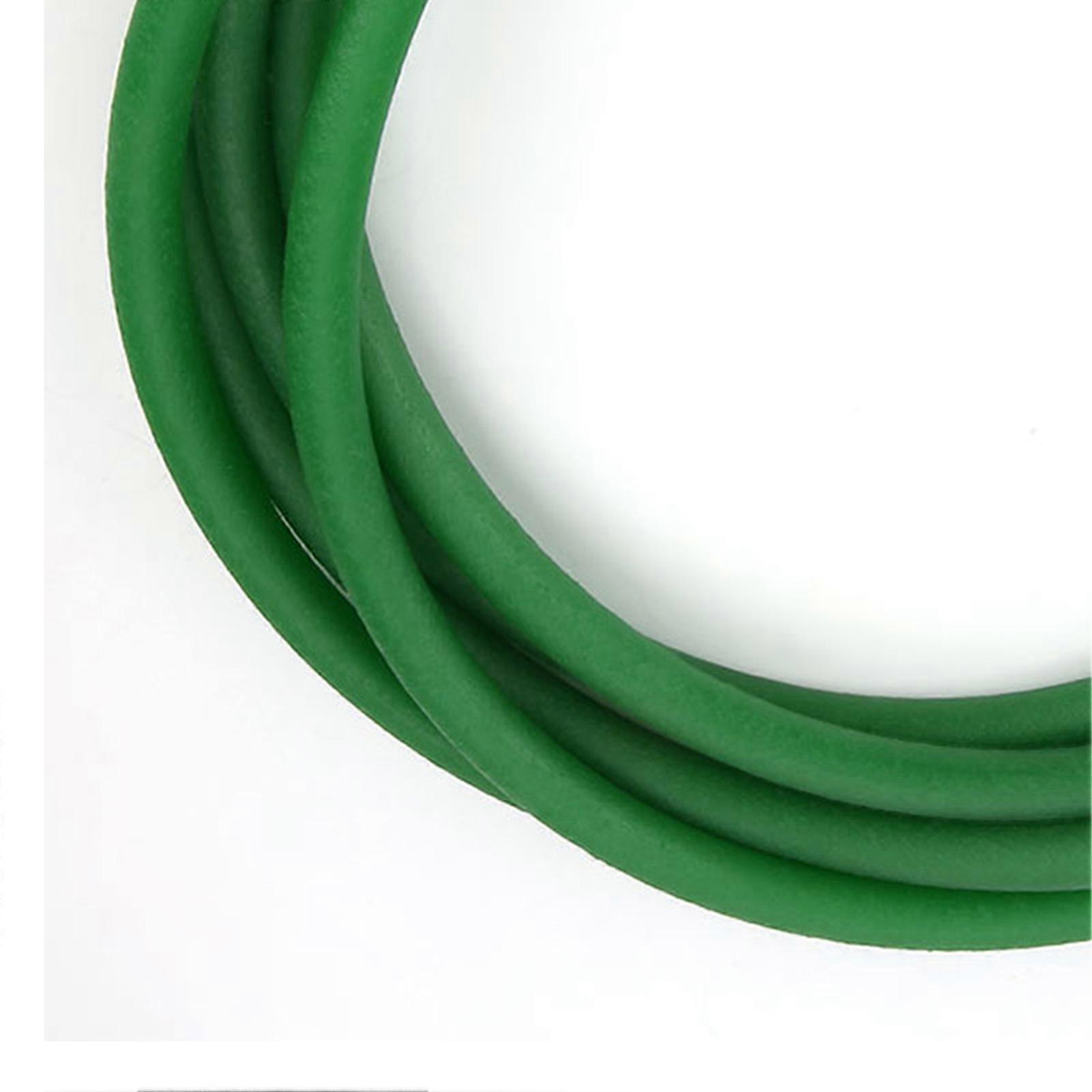 Green Rough Surface PU Polyurethane Round Belt for Transmission (10mm x 3m)