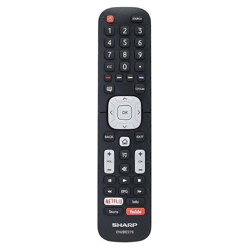 New Genuine EN2BE27S For Sharp LCD LED HDTV Smart TV Remote Control NETFLIX Info