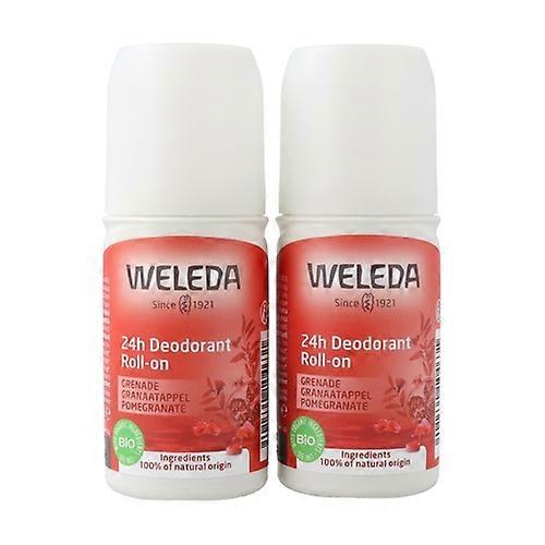 Duplo roll-on deodorant pomegranate 24h 2 units of 50ml (Pomegranate)