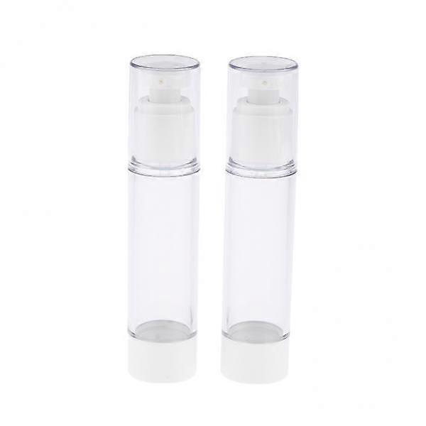 2x2X Empty Refillable Essence Vacuum Bottles Cosmetic Sample Containers 50ml