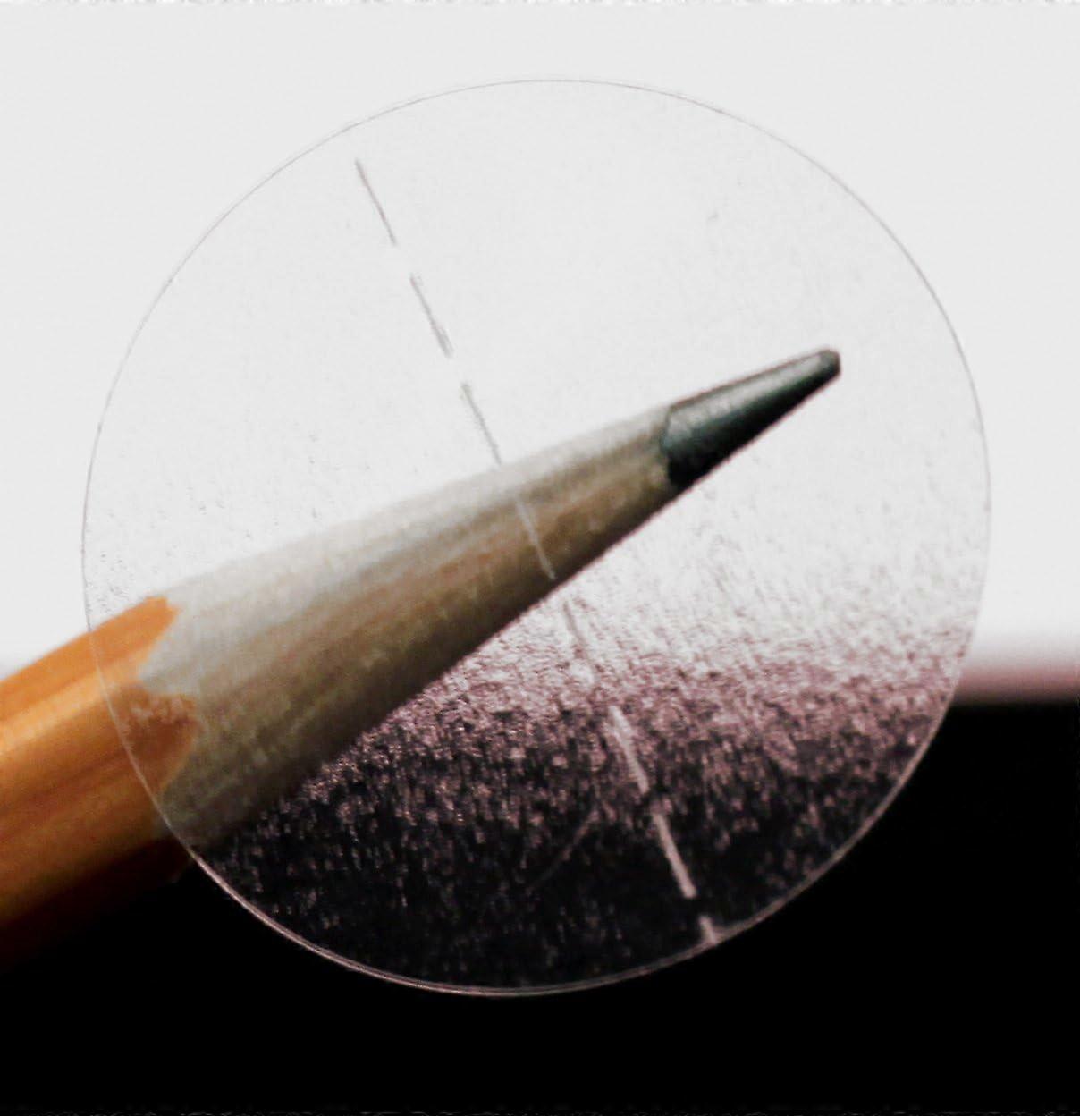 1 Inch Round Clear Wafer Seals, 500 per Roll, Perforated