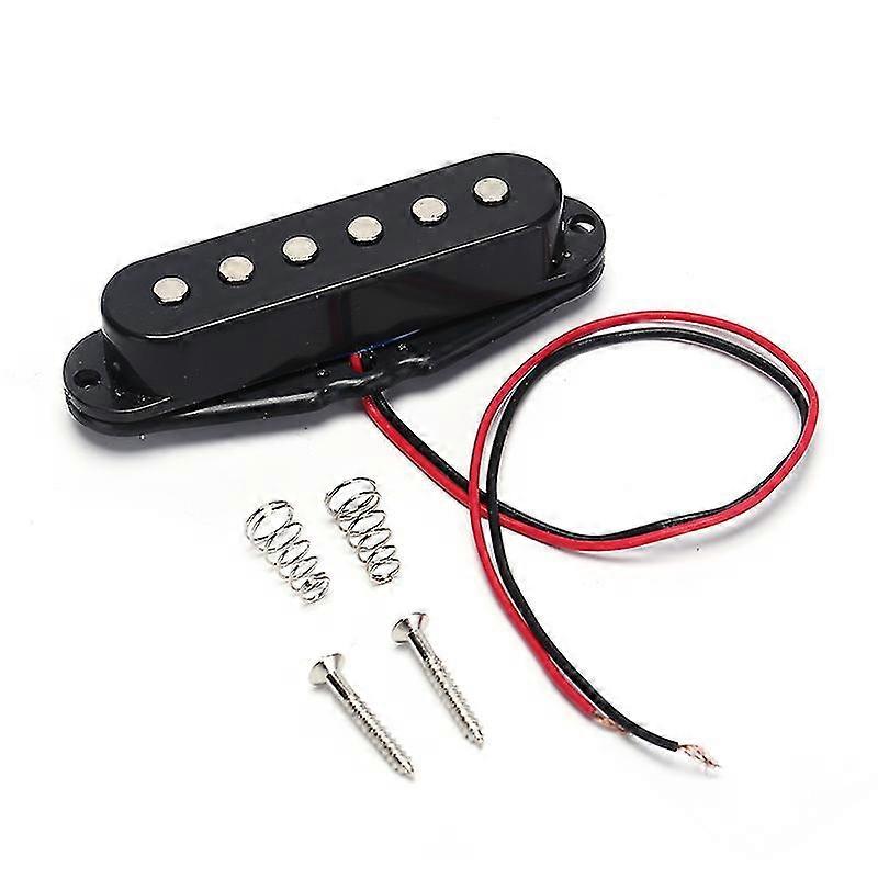 1pc Black Single Coil Sound Pickup for 6 Strings Electric Guitar Harmonious