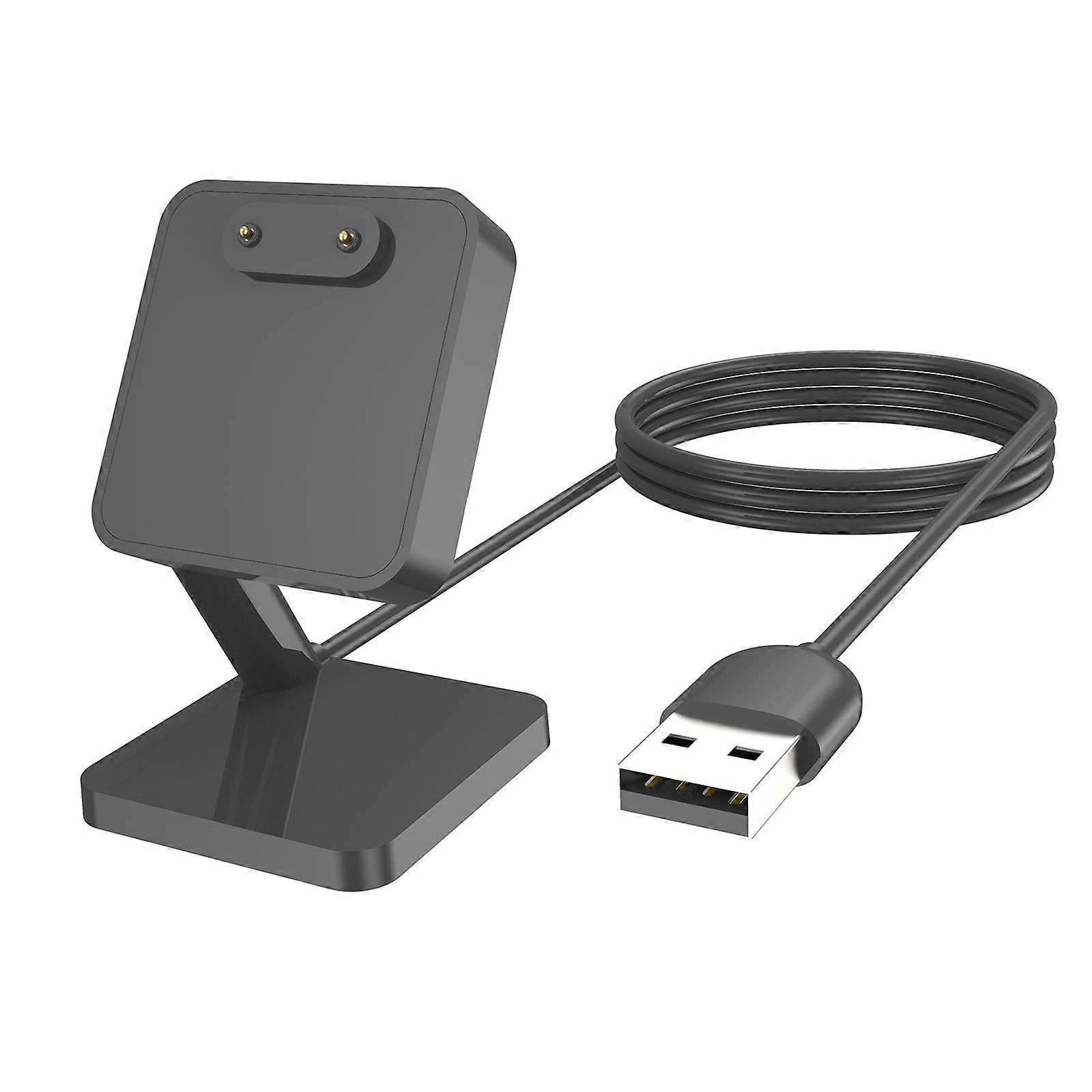 Smartwatch Charger Stand Dock Cord Bracket-Compatible for Band 8 USB Fast-Charging Cable Holder Power Adapter Base Cable
