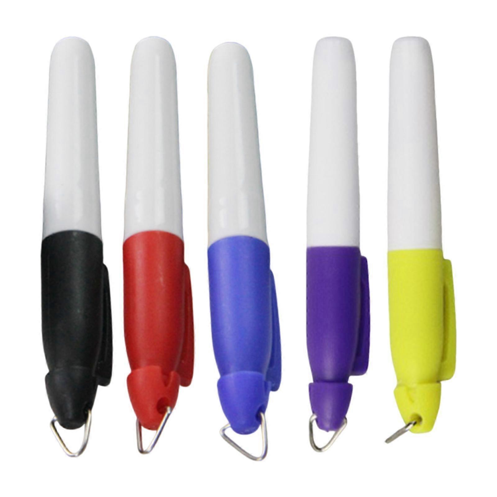 5Pcs Golf Ball Marker Pens Portable Durability Practical Golfing Accessories