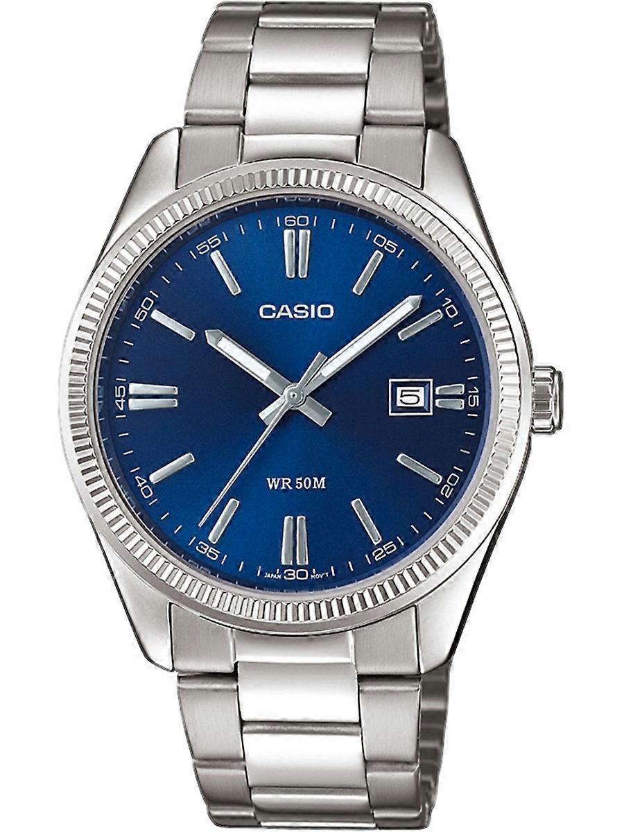 Casio sølv rustfrit stål MTP-1302PD-2AVEF herreur