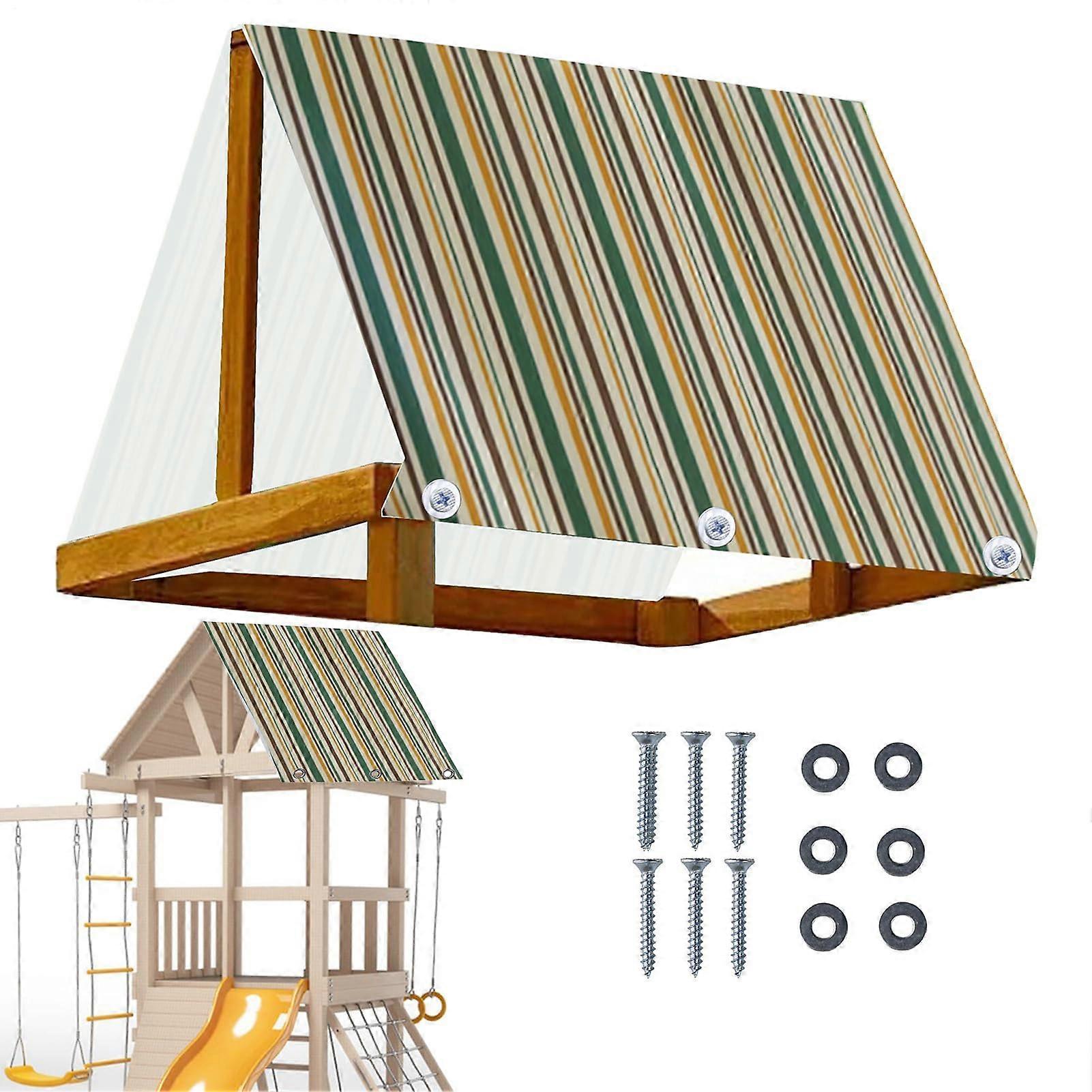 Playset Tarp Replacement Swing Tarpaulin Sun Shade Sail Playground Sunshade Roof