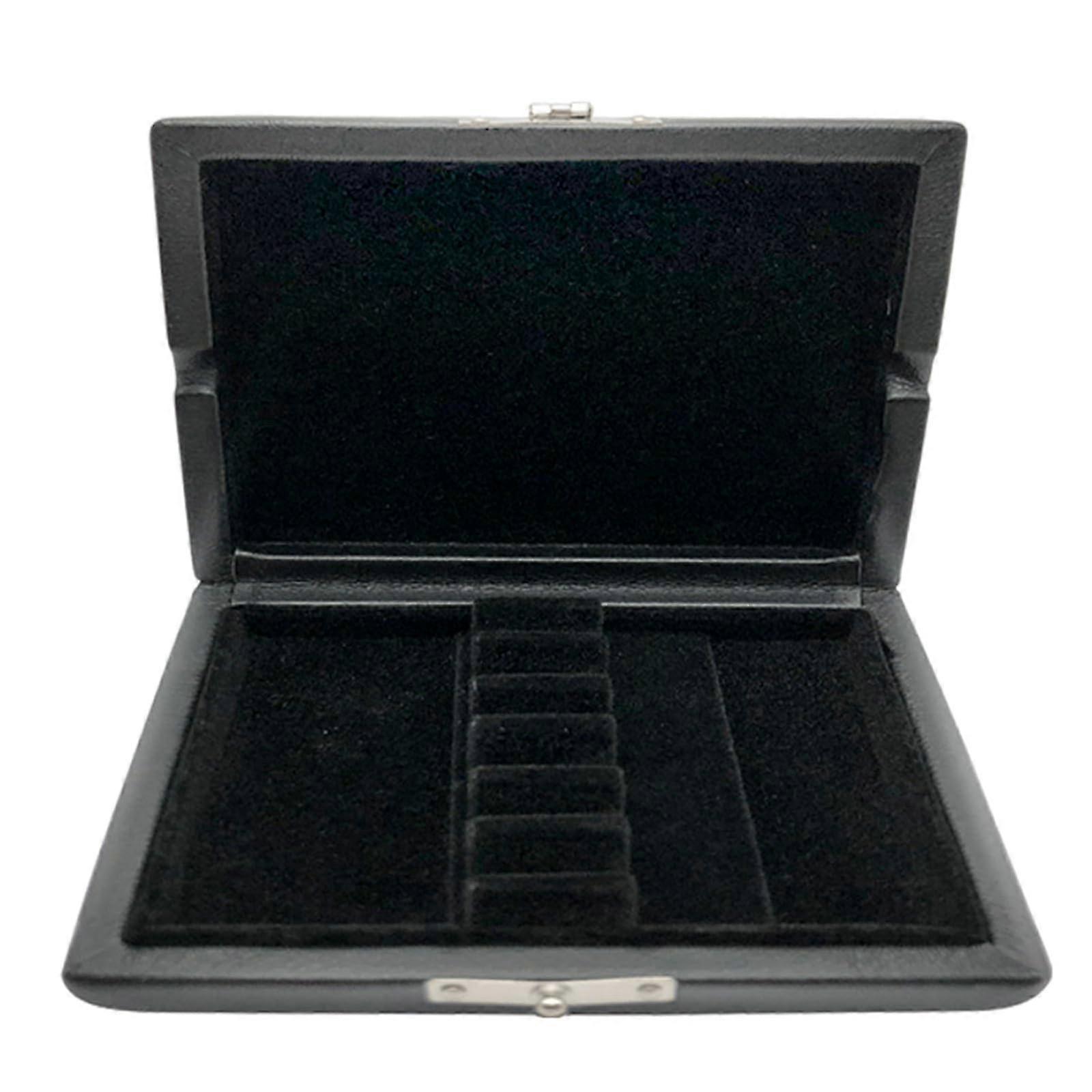2025 Black Wooden Leather Oboe Container Agat Protector 6 Oboe Holder Box for Strong for