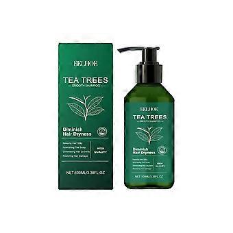3 piezas Champú de árbol de té Limpieza suave Cabello fuerte Cuidado suave Aceite seco y encrespado