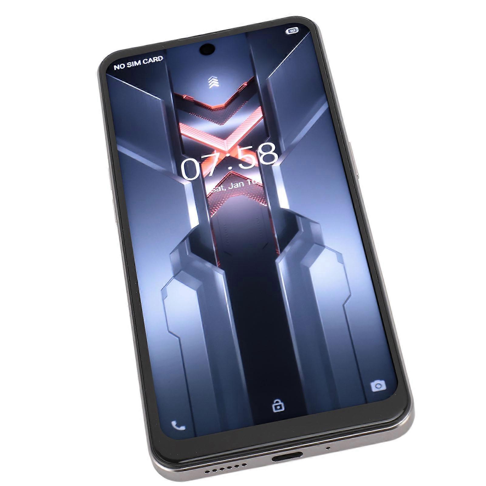 Smartphone 5G NFC Dual SIM Dual Standby 12G 512G 8800mah 8MP Front 50MP Rear Camera Octa Core 7.3inch with Headphone Phone for Android 13 Silver 