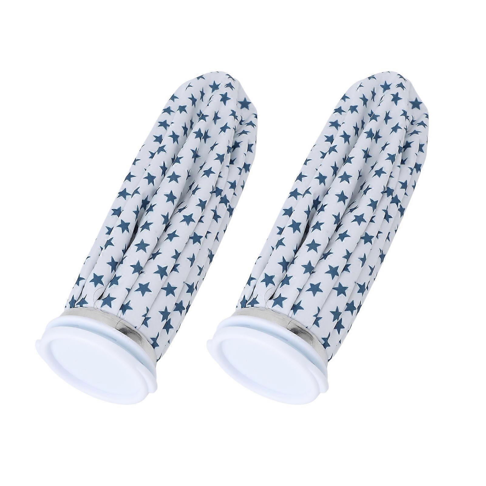 2pcs Reusable Cloth Ice Bag Prevent Leakage Refillable Soft Large Cloth Ice Bag for Swelling Headache Bruises 