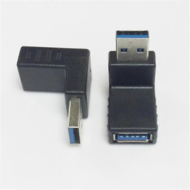 Ohyb dolů (D) $ Levý ohyb USB samec na samici 3.0 loketní datový kabel 90 stupňů boční ohyb vysokorychlostní mobilní telefon počítačový adaptér samec na samici