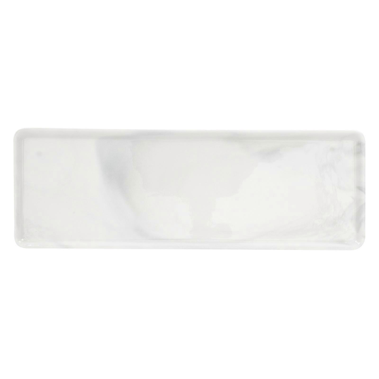 Smooth Marble Appearance Plate, Versatile Use in Bathroom Areas
