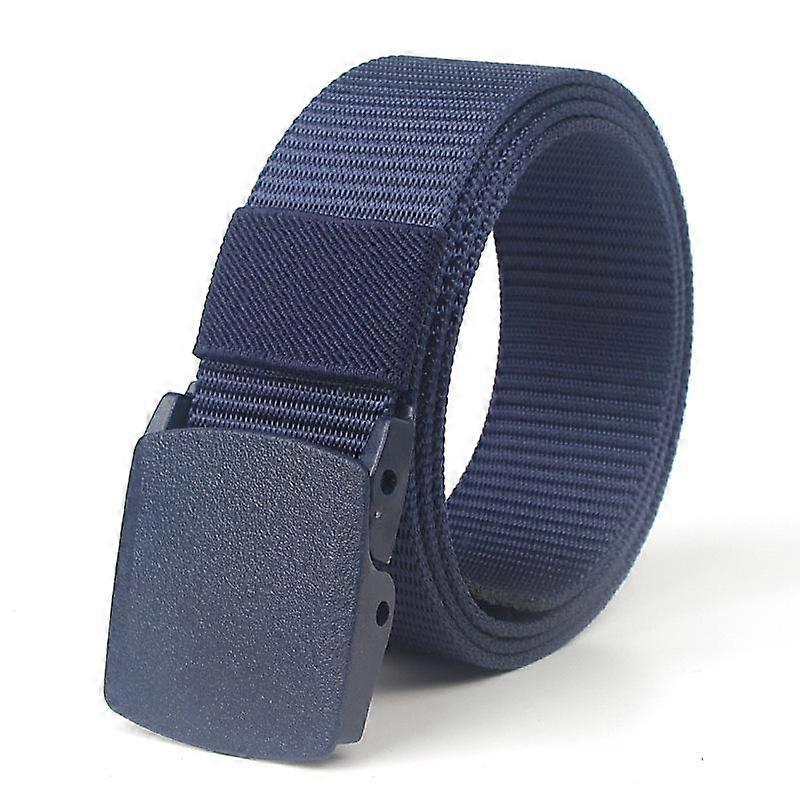 Men's Canvas Belt POMSmooth Buckle Tactical Belt Student Military Training Security