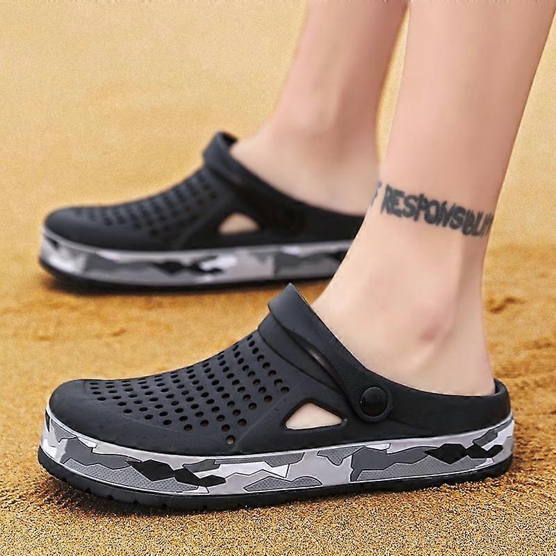 TUINANLE Men Casual Slippers Summer Non Slip Platform Sandals Man's Beach EVA Hole Slipper Shoes