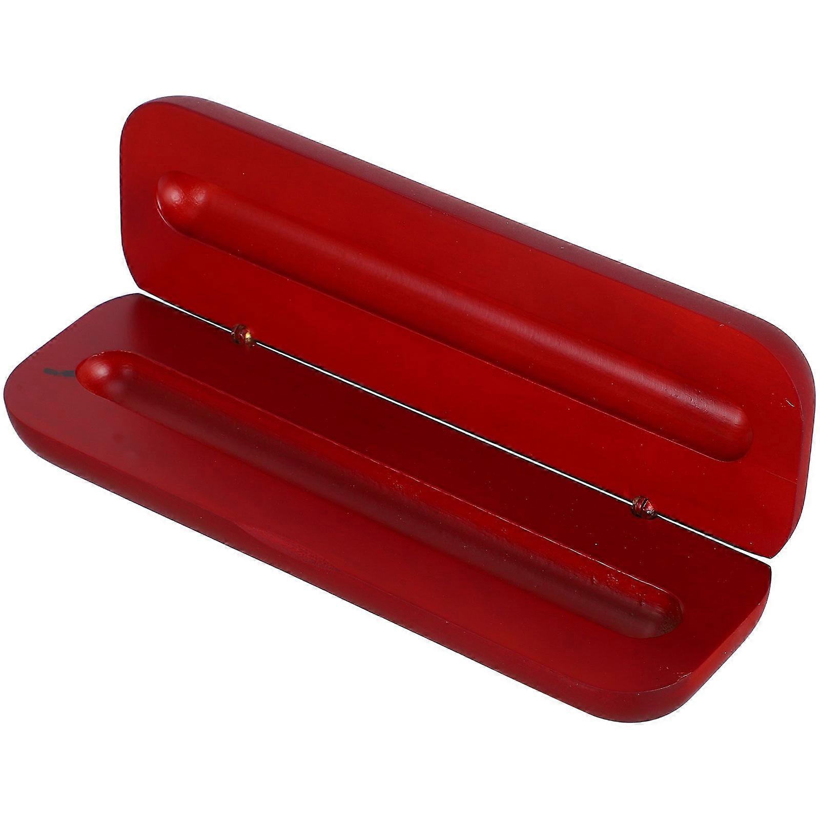 Wooden Pen Box Organizer, Simple and Elegant Design, Compact Storage for Ballpoint and Fountain Pens, Ideal for Business Events, Birthdays, and