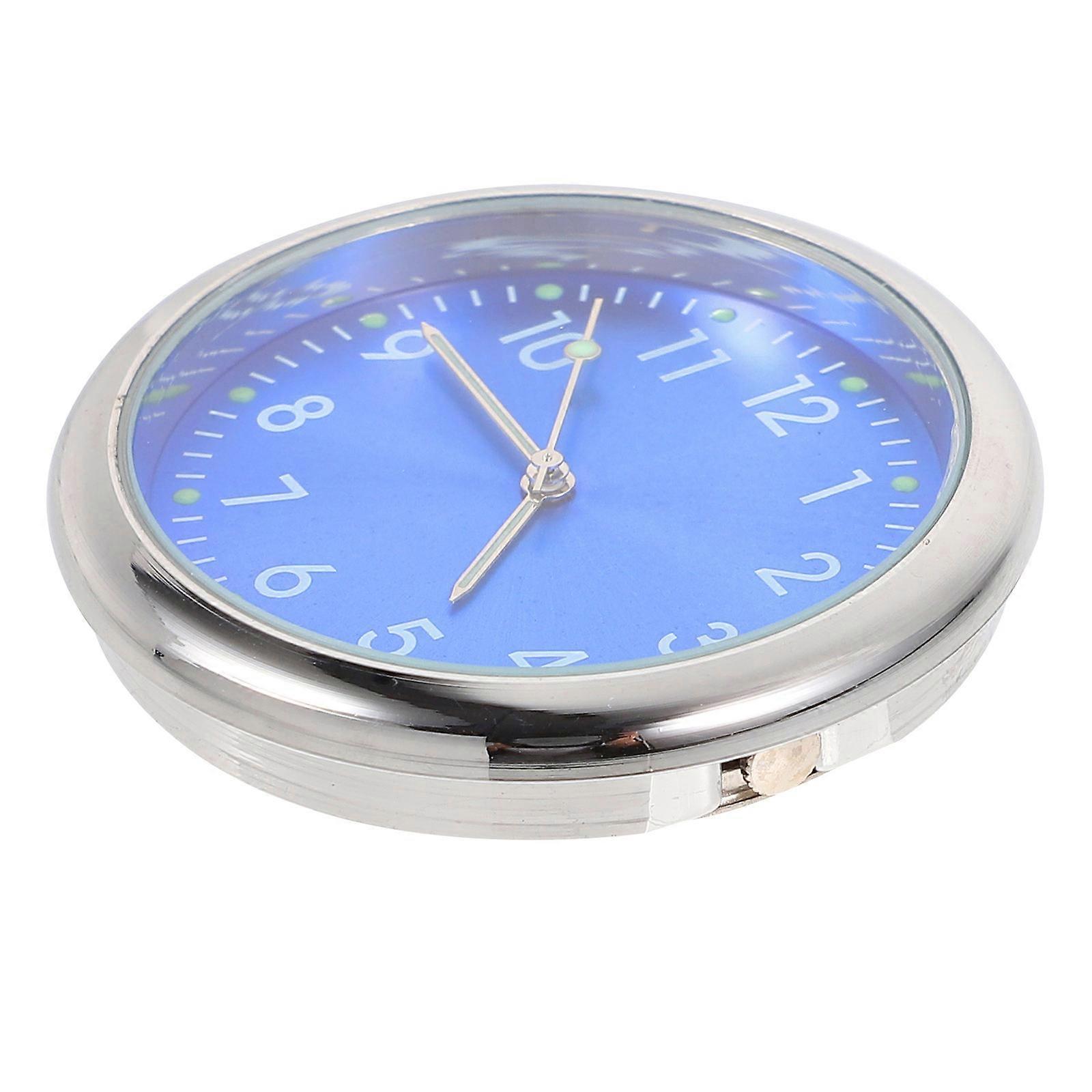 1pc Practical Dashboard Clock for Car with Luminous Adhesive Vehicle Mounted Clock