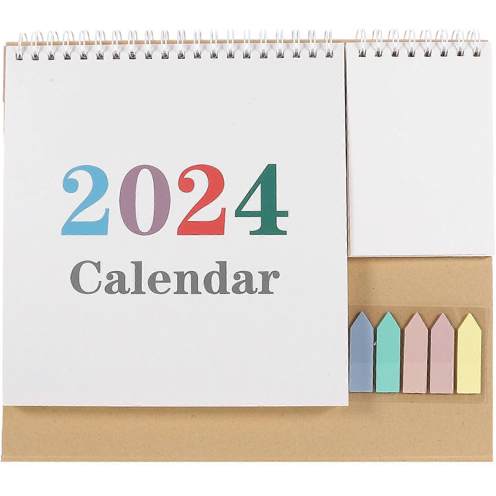 Simple Desk Calendar Event Marking Paper Material 25X18.8CM For Office Workers 1Pcs