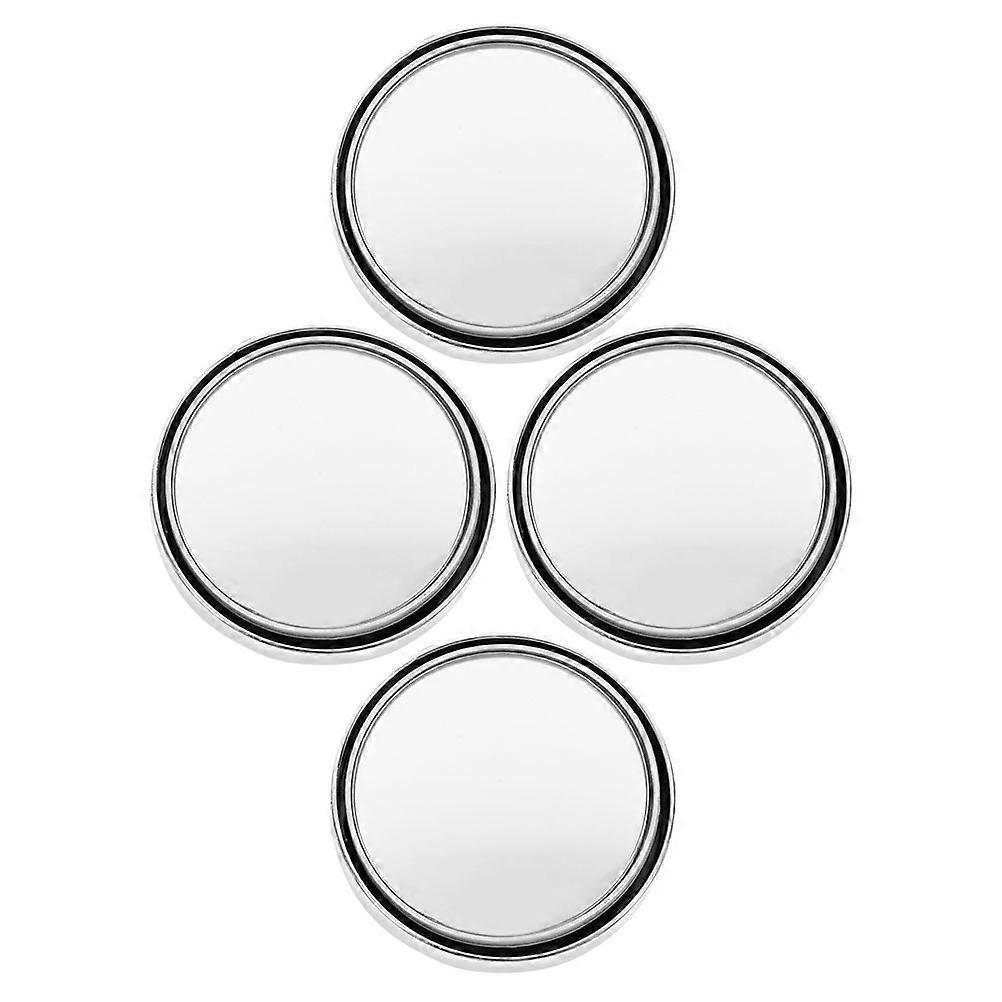 4pcs Car Round Mirrors with Wide Angle Glass – Adjustable Side Rearview Auxiliary Mirrors for Enhanced Driving Safety and Surrounding Visibility