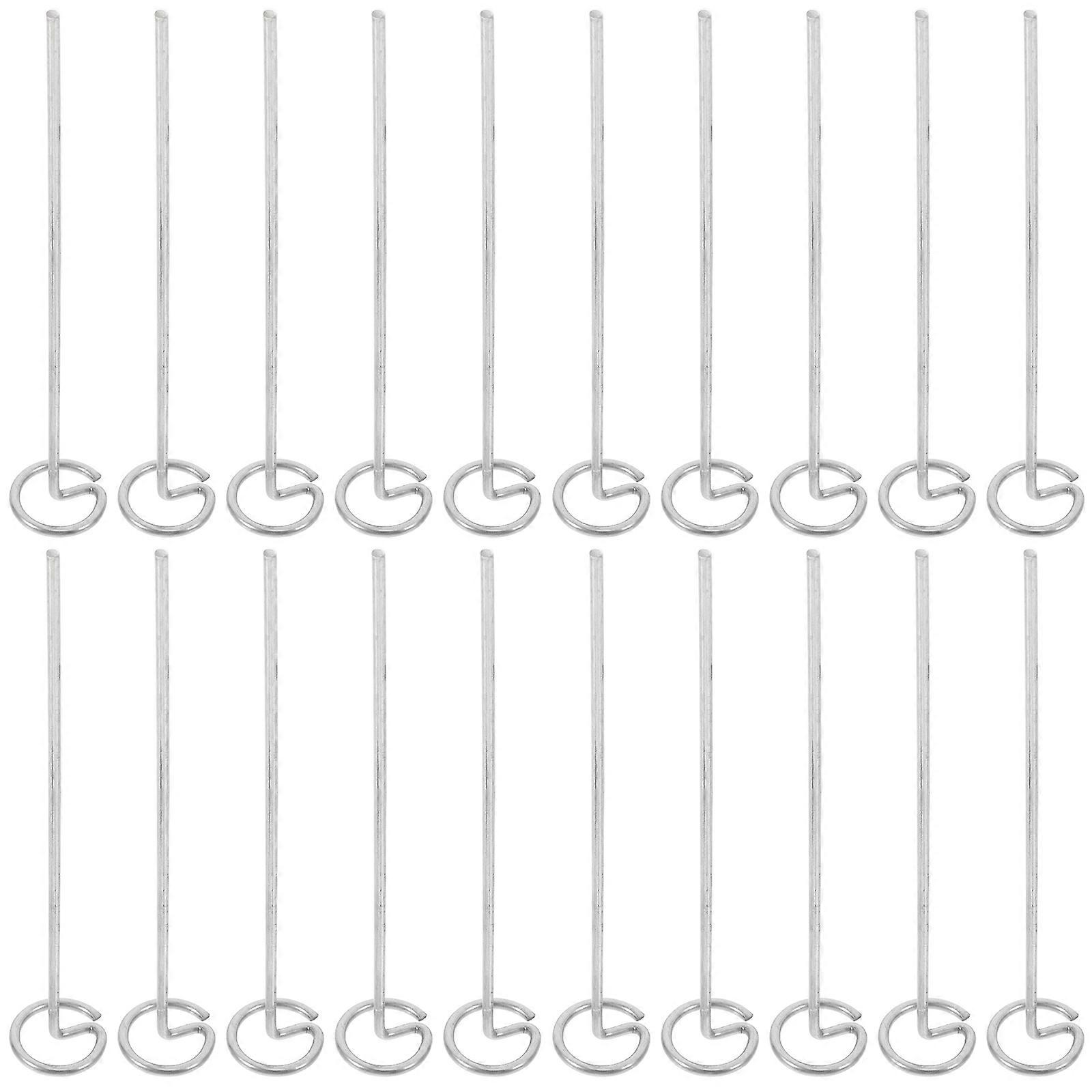 Gardening Stakes Steel For Holding Garden Netting Securing Fences And Nets 15.20X2.60X0.30CM 20Set