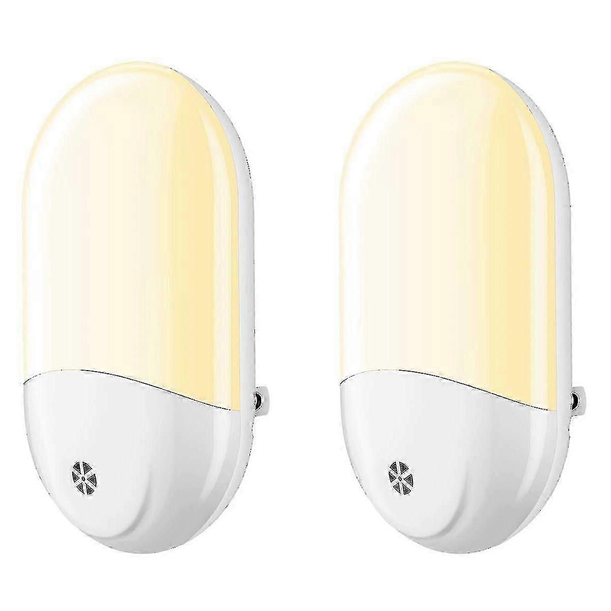2 auto-sensing warm white LED wall lights
