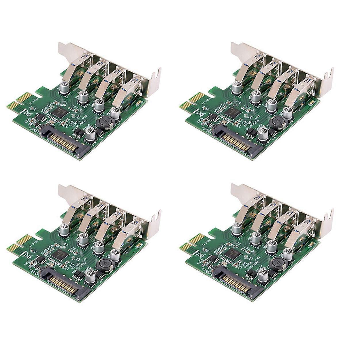 Scheda di espansione PCI Express HUB PCI-E a 4 porte a basso profilo per USB 3.0