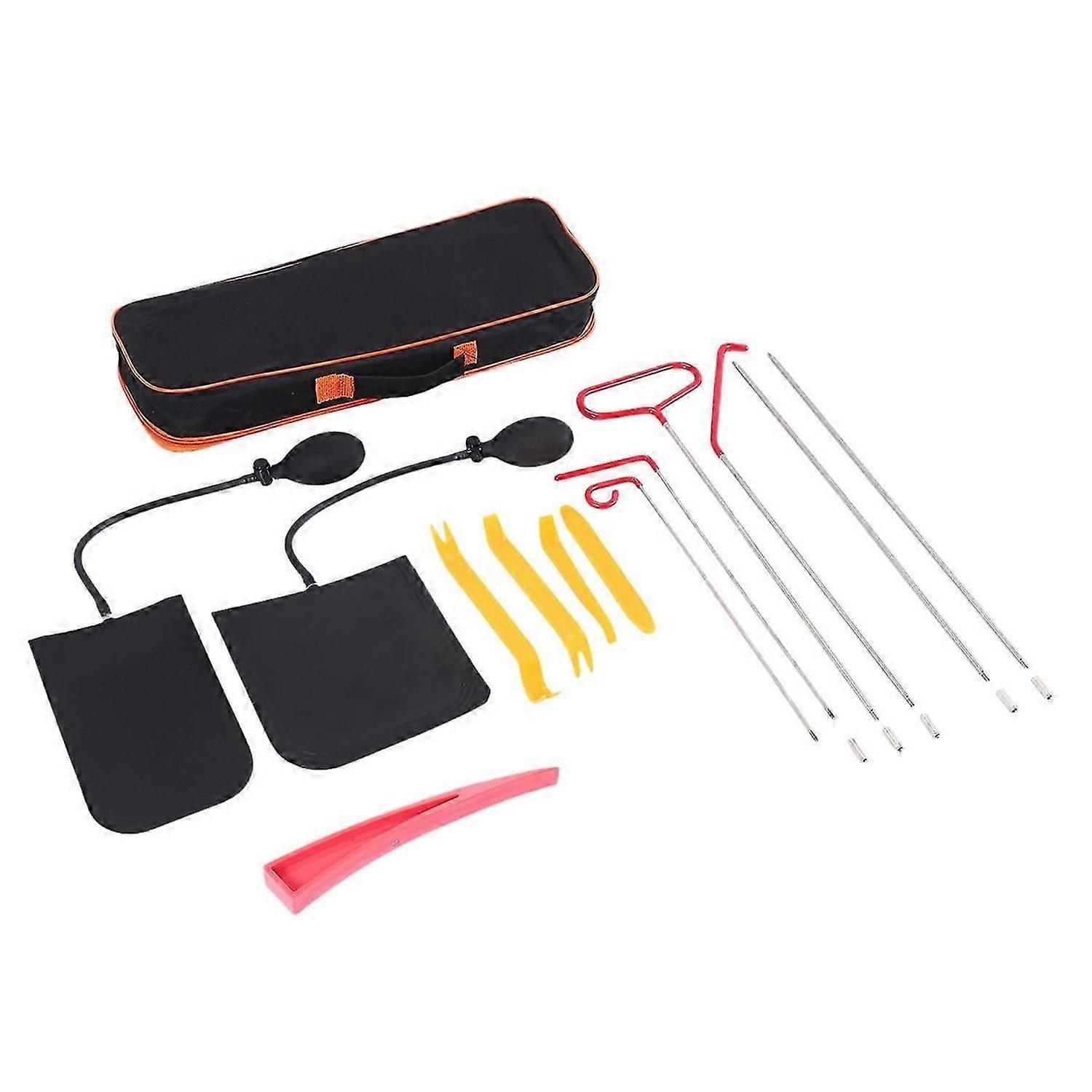 14Pcs Car Door Open Unlock Tool Kit Lock Out Emergency Wedges Air Pump Universal Emergency Kit for V