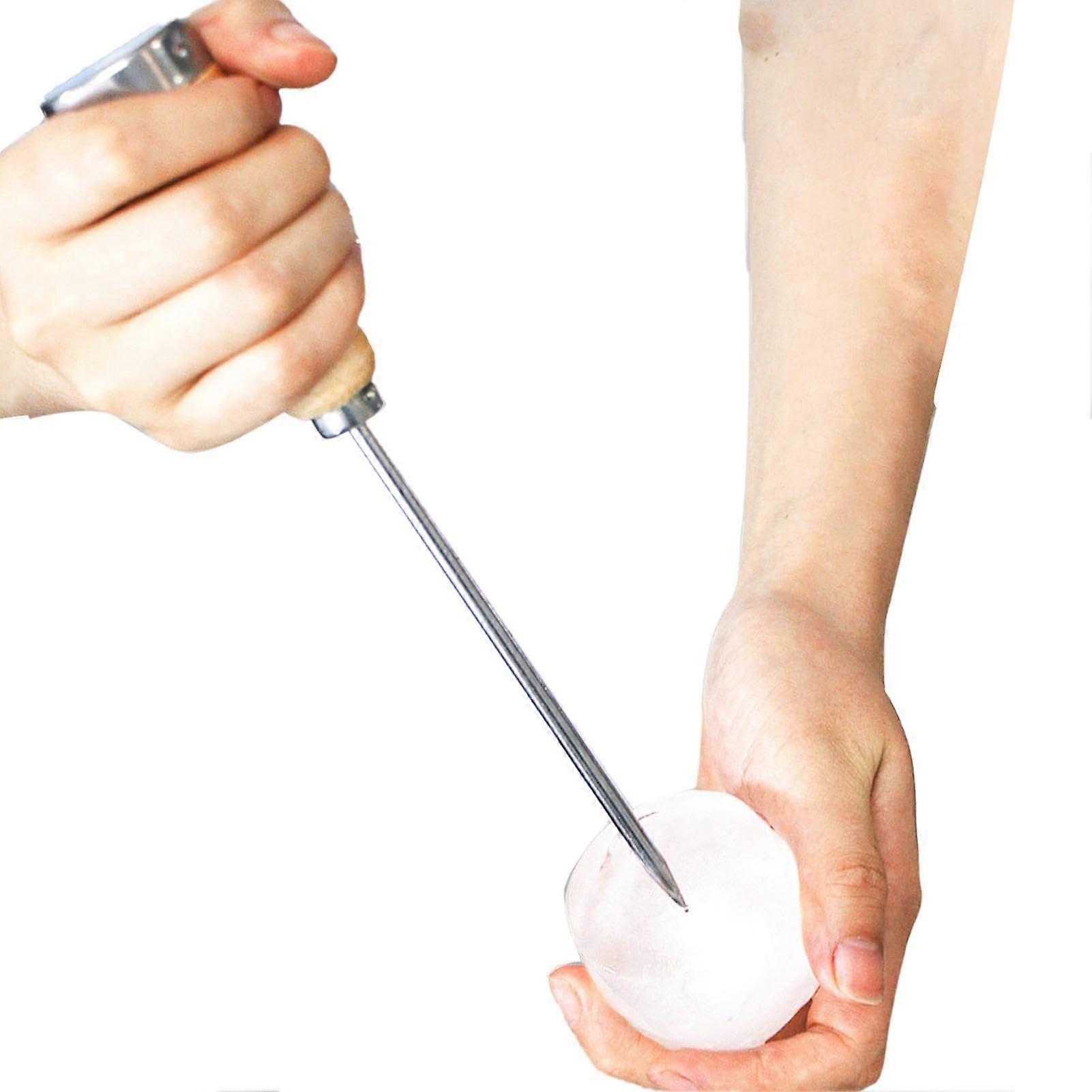 Ice Chisel for Freezer - Stainless Steel Ice Axe for Breaking Large and Small Ice Cubes in Freezers