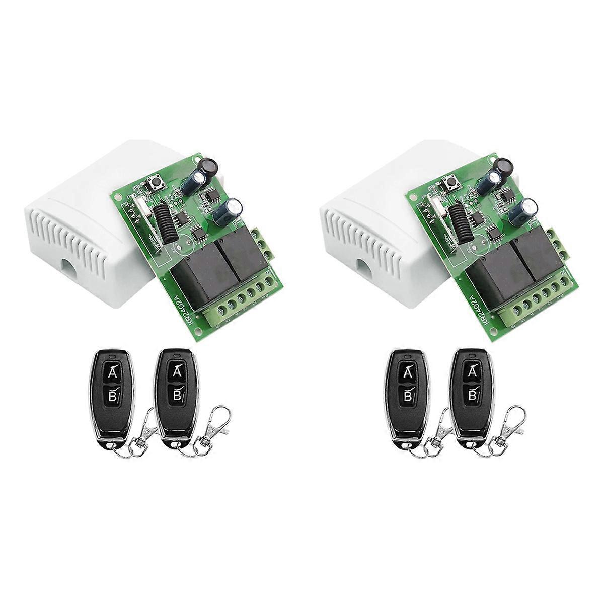 433MHz Remote Control Switch Wireless Relay 2CH Module
