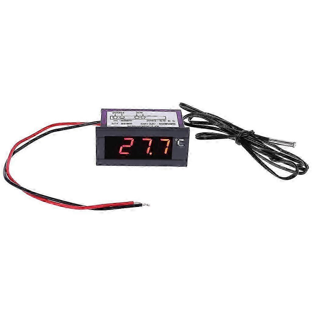 Professional Digital Embedded Thermo meter Refrigerator Freezer Temperature Display Panel 220V